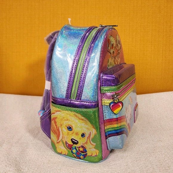 Loungefly | Bags | Loungefly Lisa Frank Color Block Holographic Glitter ...